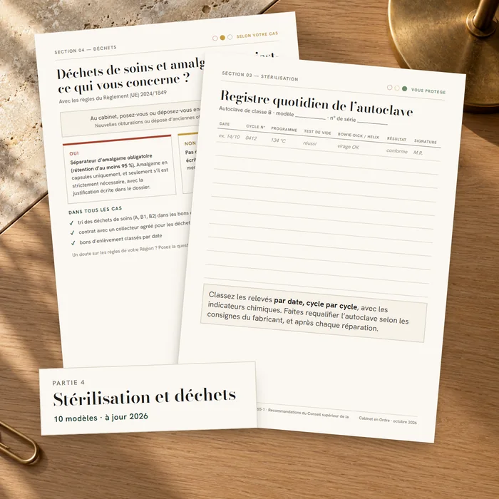 Stérilisation et déchets